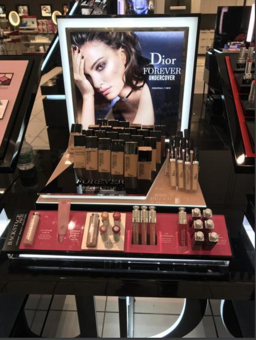 perspex counter top display